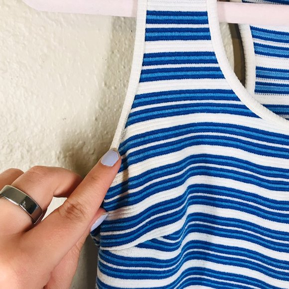 Lilly Pulitzer Blue & White Striped Halter Mini Dress - Picture 9 of 10